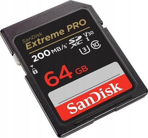 Paměťová karta SANDISK EXTREME PRO 64GB SDXC 200/90 MB/s V30