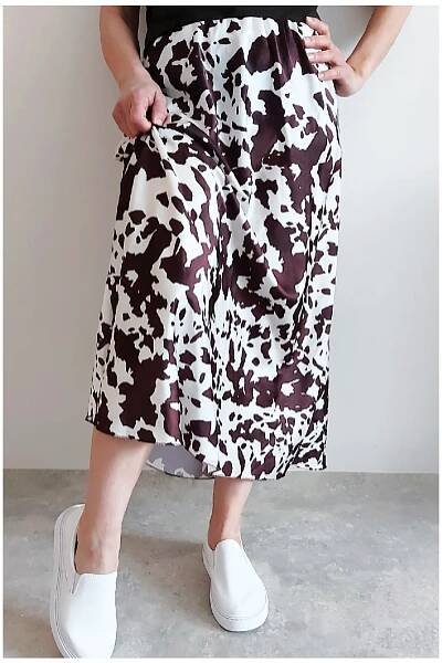 Saténová sukně Felo - SARAFASHION