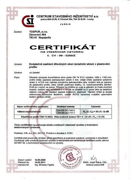 Certifikáty | Tospur