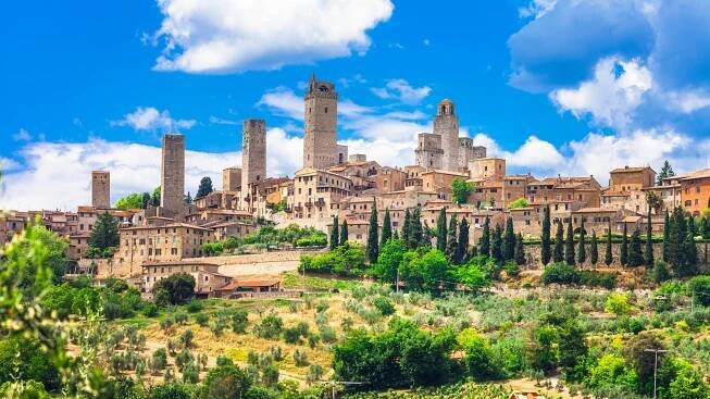 Itálie San Gimignano Toskánsko