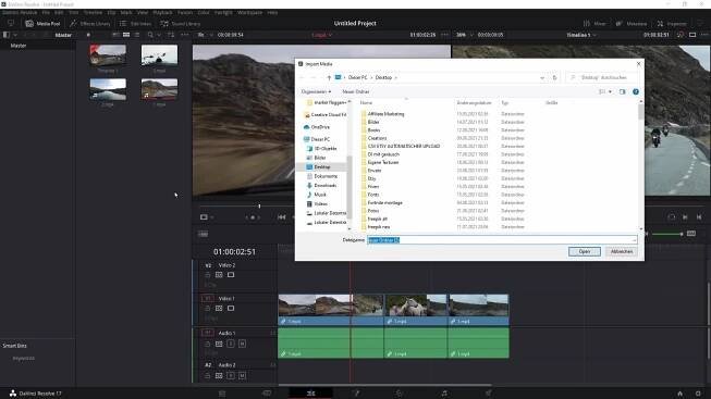 Efektivní využití časové osy v DaVinci Resolve