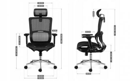 Kancelářská otočná židle ergo Mark Adler EXPERT 6.2 Šířka nábytku 70 cm