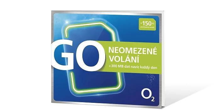 O2 GO SIM Neomezeně 150Kč