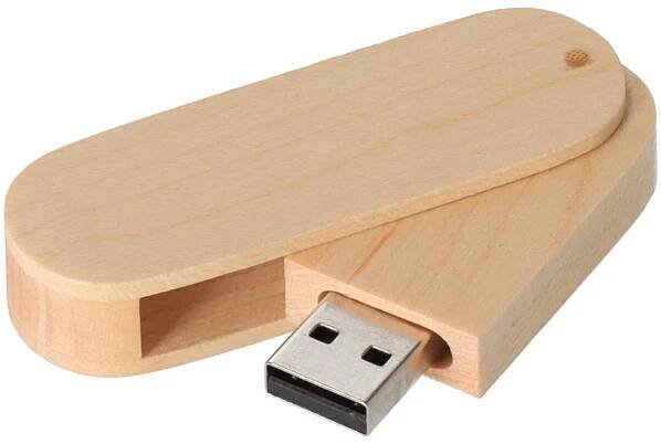 Dřevěný USB disk přírodní 16GB