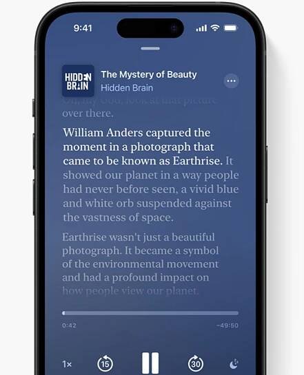 Apple Podcasts in iOS 17.4 offers automatic episode transcript text — A huge win in accessibility for hearing-impaired users