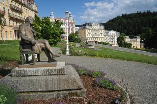 Mariánské Lázně Kouzelná zpívající fontána | detail fotografie