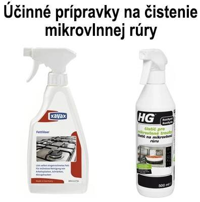 Přípravky na čištění mikrovlnné trouby