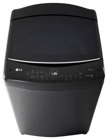 LG 2023 LG 15 Kg Top Load Washing Machine, AIDD, Tub Clean, Full Stainless Steel Tub, ThinQ™, Middle Black Colour, Top Perspective, T15H7EHHTP, thumbnail 10