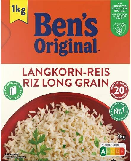 Ben's Original Dlouhozrnná rýže (20 minut), 1 kg