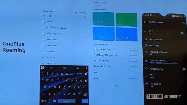 Oxygen OS India OnePlus roaming