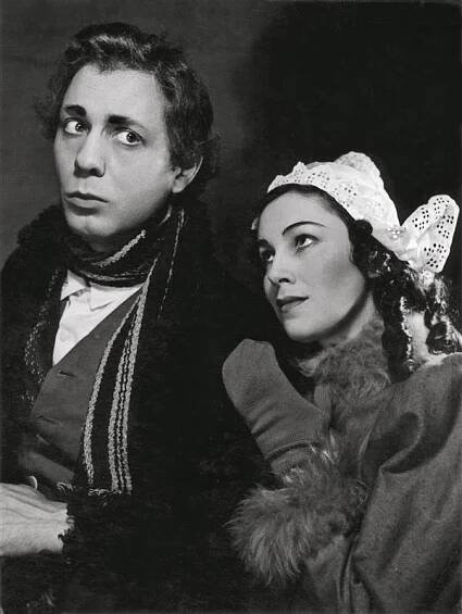 Rozbitý džbán - 27.01.1944, Jan Pivec (Ruprecht), Ludmila Vostrčilová (Eva) Foto: Josef Heinrich