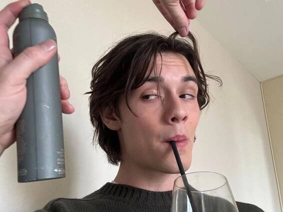 Louis Partridge Pregamed Prada With An Aperol Spritz