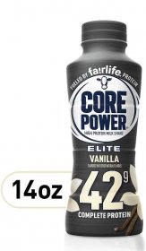 Core Power Elite High Protein Shake with 42g Protein by fairlife Milk, Vanilla, 14 fl oz