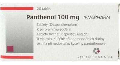 PANTHENOL QUINTESENCE POR 100MG TBL NOB 20