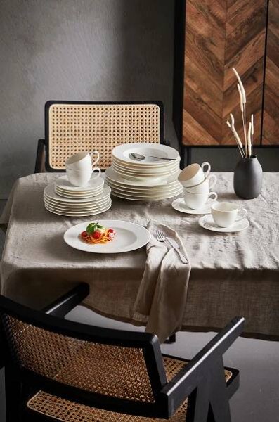 KOMBINOVANÁ SOUPRAVA 30dílné, porcelán keramika  - bílá, Basics, keramika - Seltmann Weiden