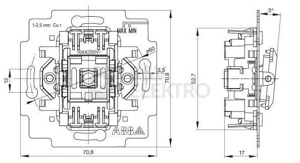 Obrázek produktu ABB vypínač č.6So 3559-A06345 2