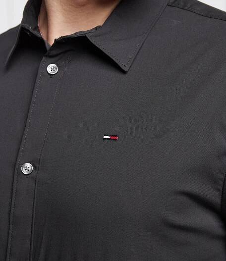 Košile Tommy Jeans | černá Slim Fit DM0DM04405