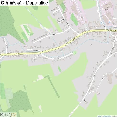 Cihlářská - mapy | Kurzy.cz