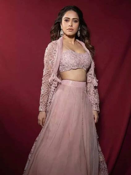 Nushrratt Bharuccha stuns in a blush pink ethereal lehenga