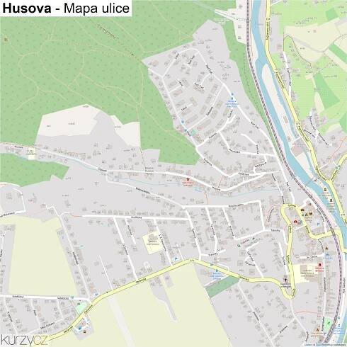 Husova - mapy | Kurzy.cz