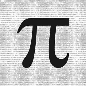 Pi symbol matematické konstanty iracionáln�í číslo, řecké písmeno, pozadí — Stock fotografie