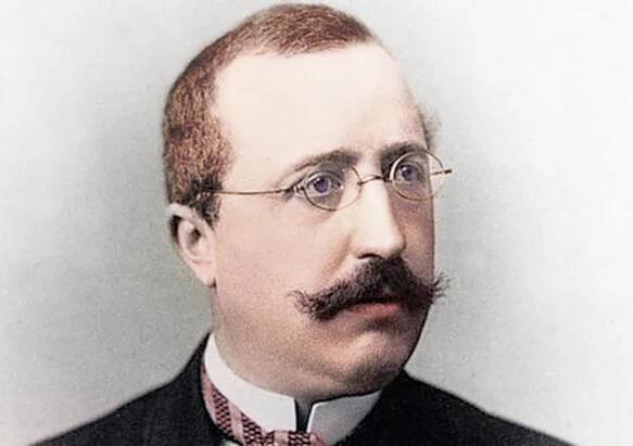 Kolorovaná historická fotografie 'Továrník Friedrich Alfred Krupp.' - Bejvávalo.cz