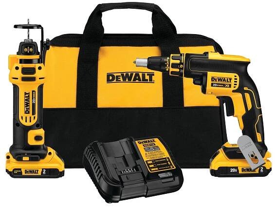 DEWALT 20V MAX 2 Tool (DCF620 & DCS551) w/ 2 Batteries & Bag