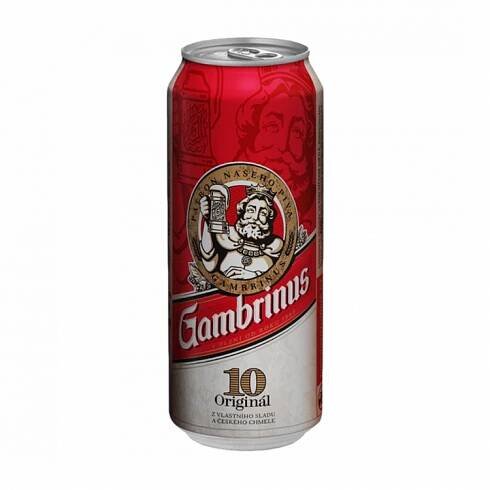 Pivo Gambrinus 10 plech