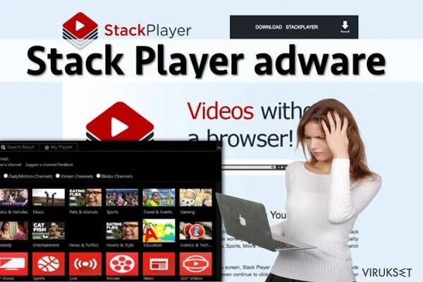 Ilustrarea reclamelor Stack Player
