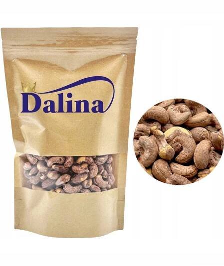 Kešu ořechy pražené a solené 500 g Dalina ve skořápce SE SOLÍ PŘÍRODNÍ