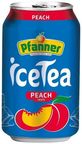 Pfanner Ledový čaj černý broskev 330ml plech | Papírenské zboží