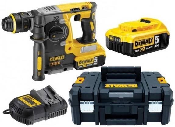 DeWALT DCH273P2T Aku kombinované kladivo SDS-Plus (18V/2,1J/2x5,0Ah) kufr Tstak II