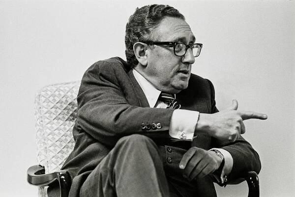 Kissinger in his office in Washington, D.C., August 1978