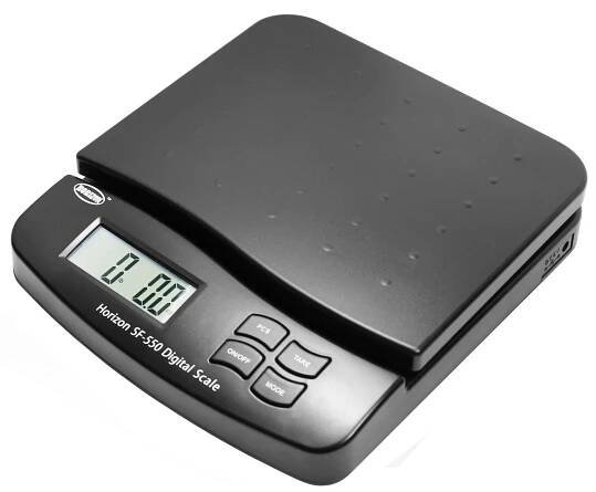 66LB x 0,1 oz digitální poštovní přepravní váha Horizon SF-550 V4 stolní váha černá