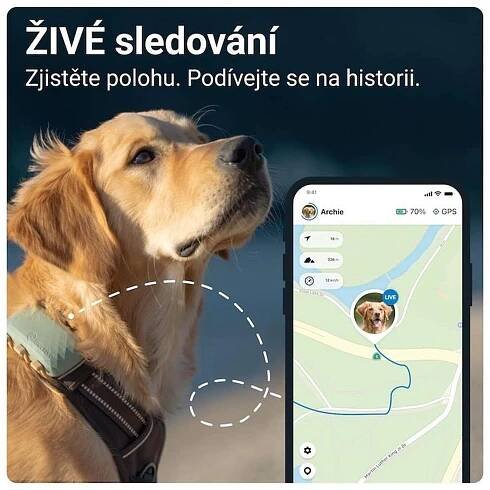 Tractive GPS Dog XL Tracker pro psy zelený | SpokojenyPes.cz 