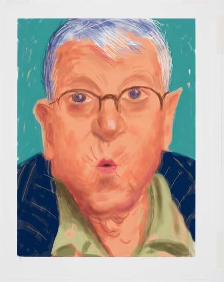 David Hockney, Self Portrait IV, 25 March 2012, edition 10/25 , 2012