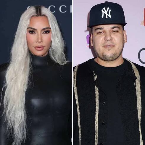 Kim Kardashian Shares Rare Photo of Rob Kardashian