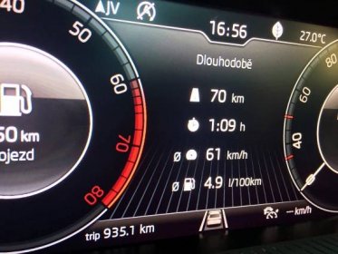 Škoda Scala 1.0 TSI 85 kW - skutečná spotřeba