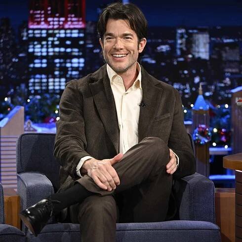 John Mulaney during an interview on The Tonight Show Starring Jimmy Fallon