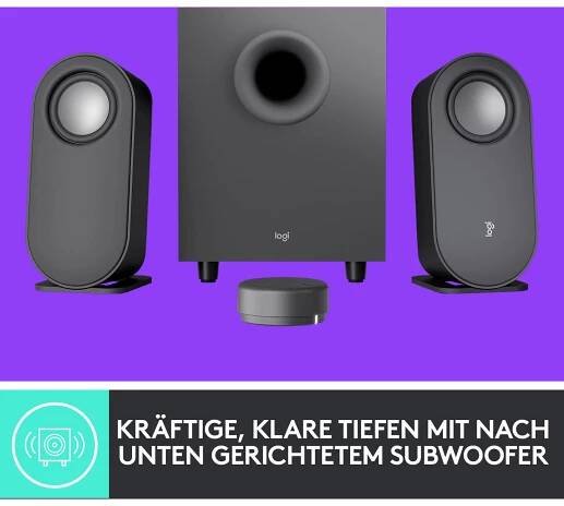 Logitech Z407 2.1 PC reproduktory Bluetooth®, kabelový 40 W černá