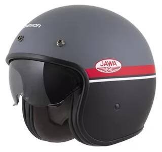 Moto přilba Cassida Oxygen Jawa OHC 2.0 šedá matná/červená/černá/bílá