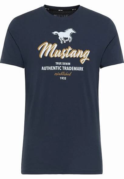 Pánské tričko MUSTANG modré | EXE JEANS | Specialisté na džíny Mustang, Cross, Mavi a další