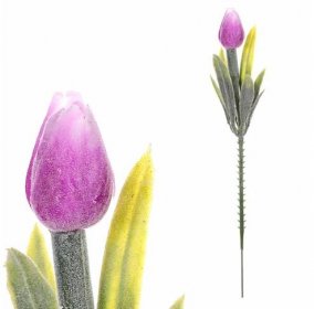 Mini tulipán v lila barvě - zápich Cena za 1ks Ve svazku 6ks SG6096 LILA