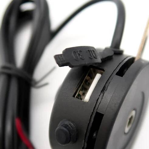 Rolektro, Handyhalterung, 3,5-7", 2 Adapter, USB-Anschluss, 360 Grad drehbar
