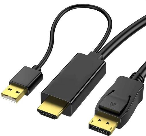 Převodní kabel HDMI na DISPLAYPORT DP 4K 60Hz 1,8 m Reagle
