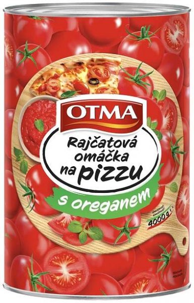 Rajčatová omáčka na pizzu s oregánem 1x4kg Otma