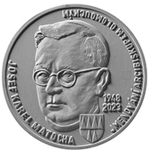 Česká republika. 200 Kč 2023. Josef Karel Matocha jmenován arcibiskupem olomouckým. Běžná kvalita.