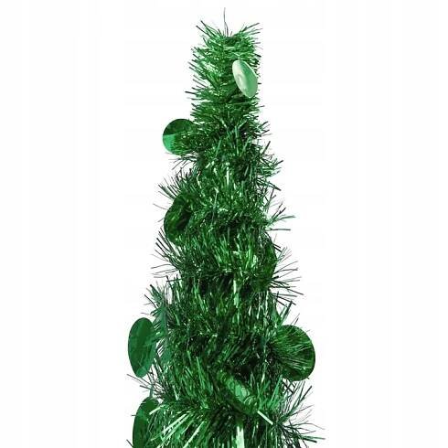 vidaXL Skládací umělý vánoční stromek, zelený, 120 cm, PET