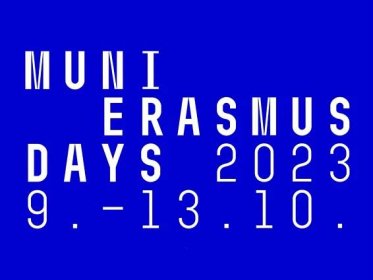 Pozvánka na Erasmus Days 2023