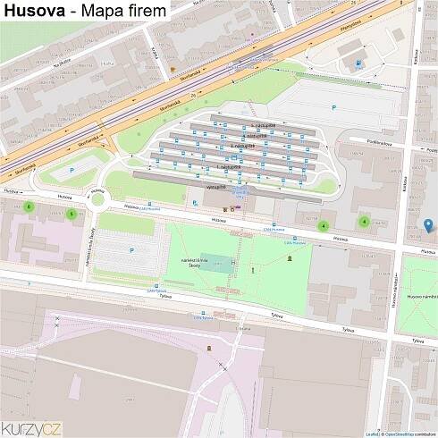Husova - mapy | Kurzy.cz